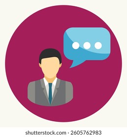 "Business Communication and Professional Networking Icon". Business icons vector