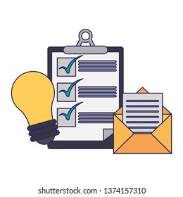 Business communication technology blue lines