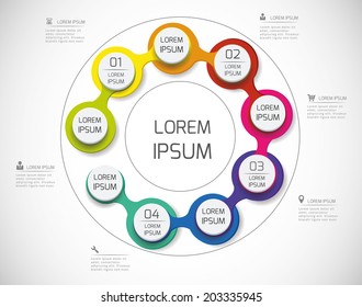 Business and communication technology concept vector illustration 
