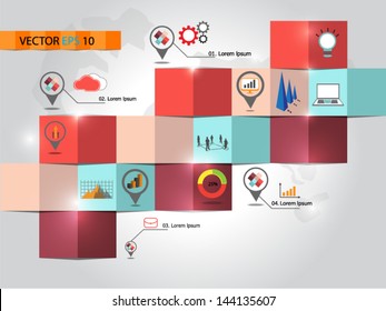 Business Communication Templatevector Illustration Stock Vector