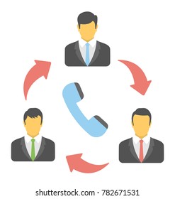 
Business Communication Vector Icon
