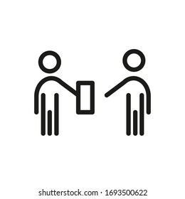 Business Communication Vector Line Icon