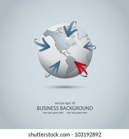 Business and communications concept - vector illustration