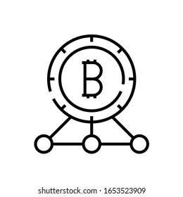 Business communications line icon, concept sign, outline vector illustration, linear symbol.