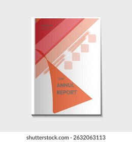 Business company annual report template cover design