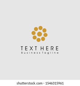 Business company circle design logo template