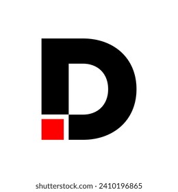 business company colorful letter D logo design