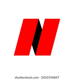 business company colorful letter N logo design