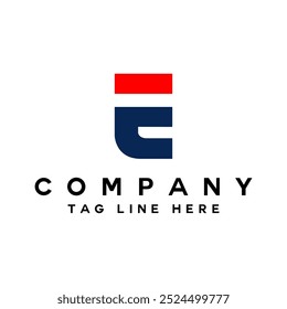 Business company E letter logo design