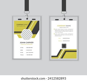 business Company employee id card design template.