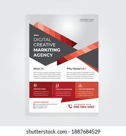 Business company flyer Creative content company business flyer template 