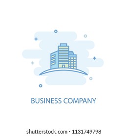 Business Company line trendy icon. Simple line, colored illustration. Business Company symbol flat design from Entrepreneurship set. Can be used for UI/UX