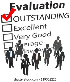 Business company people outstanding human resources evaluation