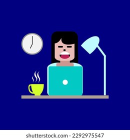 Business Company and personal career success. Busines development and profit increase. Isolated flat vector illustration,vector