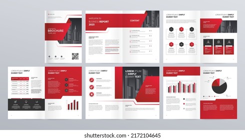 Business company profile, annual report, brochures template layout design with cover page design and use for flyers, presentations, leaflet, magazine, book. With vector file a4 size for editable.