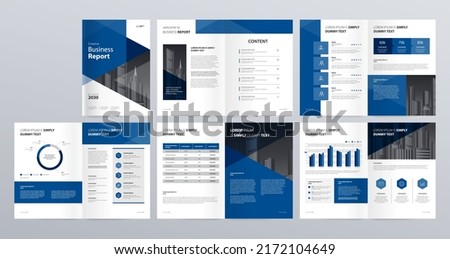 Business company profile, annual report, brochures template layout design with cover page design and use for flyers, presentations, leaflet, magazine, book. With vector file a4 size for editable.
