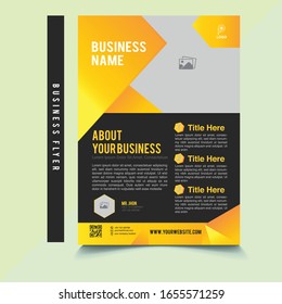 Business or company profile modern flyer illustrator template in A4 page print ready