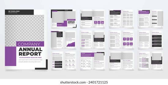 business company profile template editable vector design