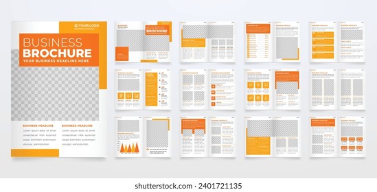 business company profile template editable vector design