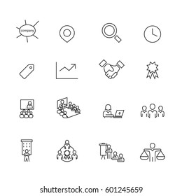 Business and company set icons,Vector