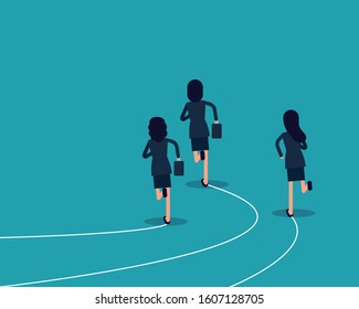 Business competition environment. Competitive advantage concept, Vector illustration in cartoon style