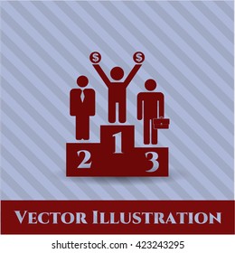 Business Competition (podium) vector icon
