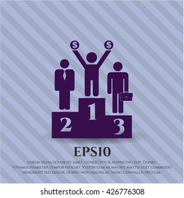 Business Competition (podium) vector icon