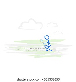 Business competition. Vector business concept illustration