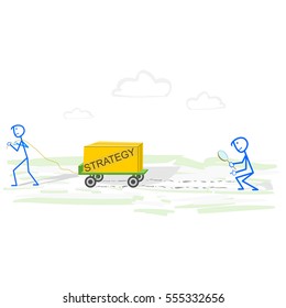 Business competition. Vector business concept illustration