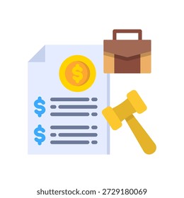 Ilustração vetorial plana de ícone de conformidade comercial