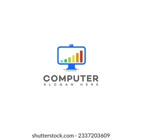 business computer education logo Design Template Vector