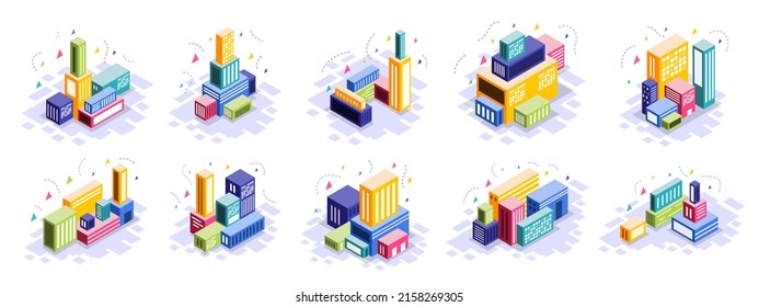 negocio con diseño de vectores de computadora e infografía 
vector de diseño isométrico empresarial