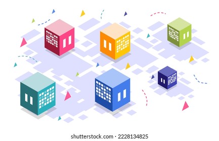 business with computer and infographic vector design 
business isometric design vector