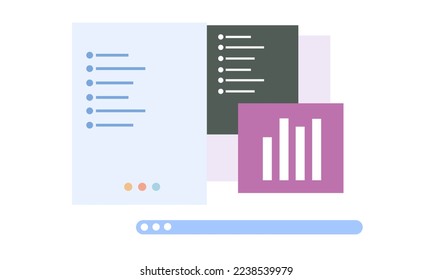 business with computer and infographic vector design 
business isometric design vector