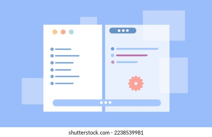 business with computer and infographic vector design 
business isometric design vector