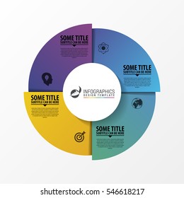 Business concept with 4 options. Infographic design. Vector illustration