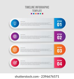 Business concept with 4 options, steps or processes. Infographics design vector and marketing icons