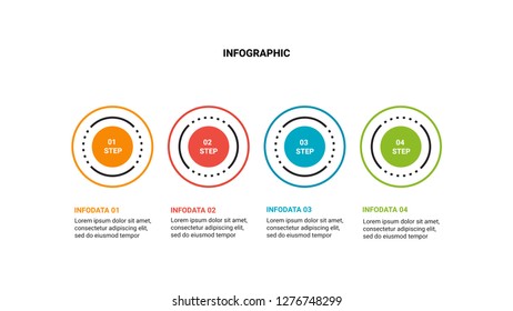 Business concept with 4 steps,option or processes. Vector illustration.