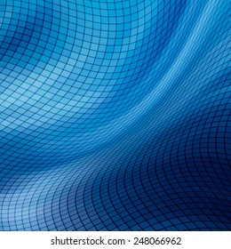 business concept abstract blue background with geometric mosaic shapes