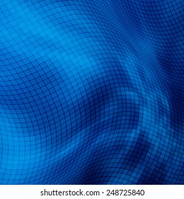 business concept abstract blue background with geometric mosaic shapes