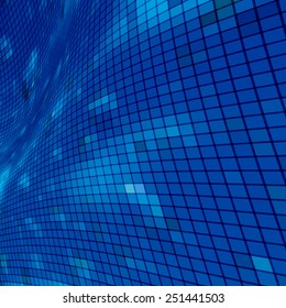 business concept abstract blue background with geometric mosaic shapes