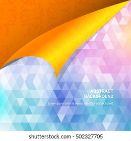 Business concept abstract blue background with geometric.vector illustration
