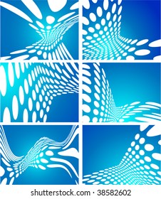 business concept abstract illustration set