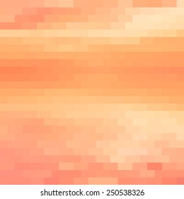 Business concept abstract orange background with geometric mosaic shapes