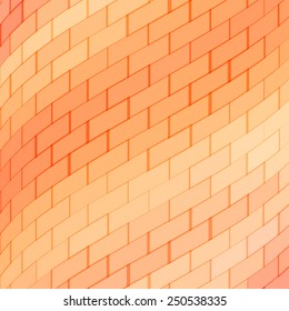 Business concept abstract orange background with geometric mosaic shapes