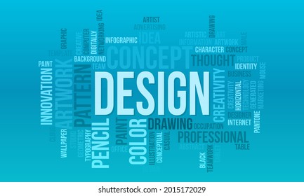Business Concept Background, Design Futuristic Word Cloud