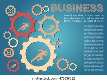Business concept background vector illustration