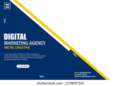 Plantilla de banner de concepto de negocio, Business Teamwork corporate.