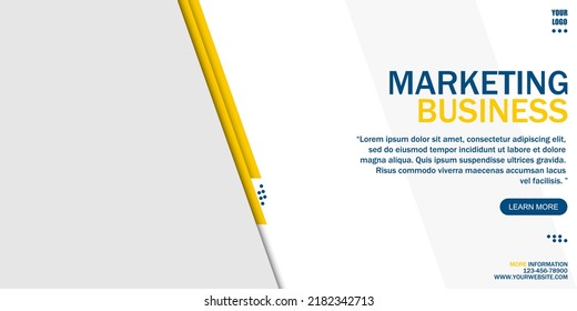 Business concept banner template, Business Teamwork corporate.