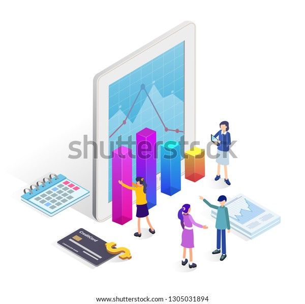 Business Concept Banner Website Business Team Stock Vector
